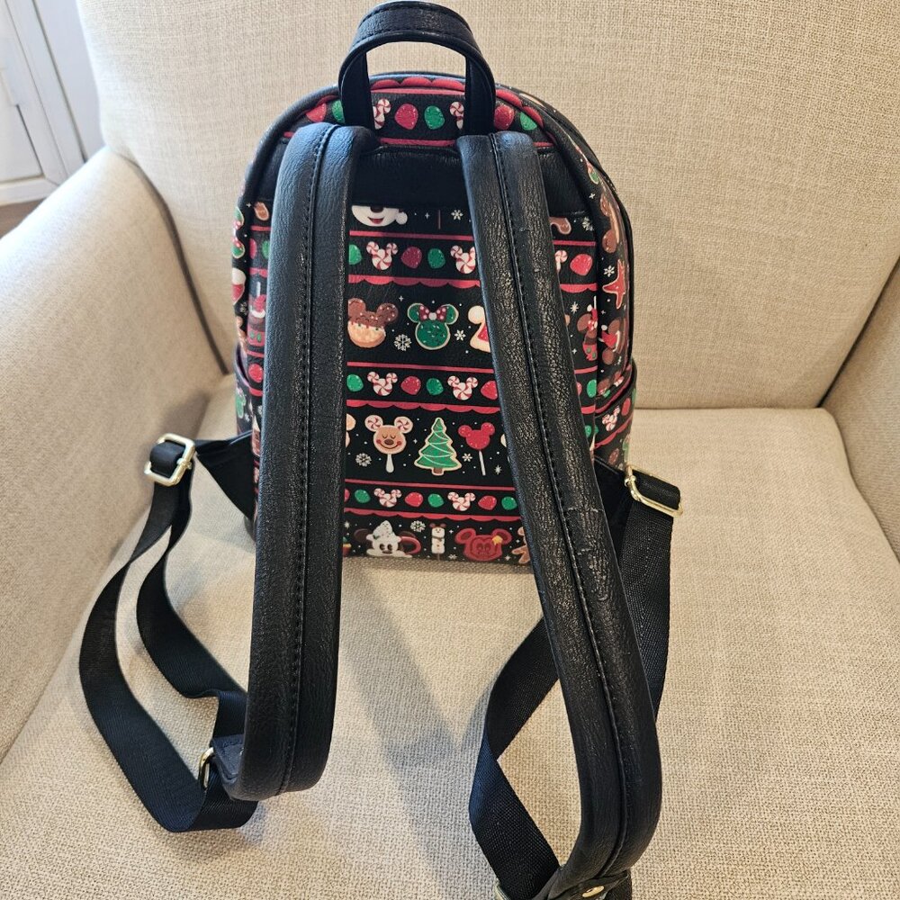 Disney Parks Christmas Snacks Loungefly Backpack - Picture 3 of 8